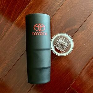 Toyota Stainless Steel Travel Mug with Easy-Clean Lid 18 oz NWOT